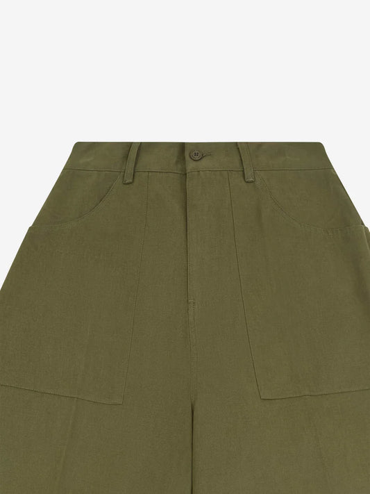 Estudio Niksen Patch Pocket Balloon Pants - Khaki