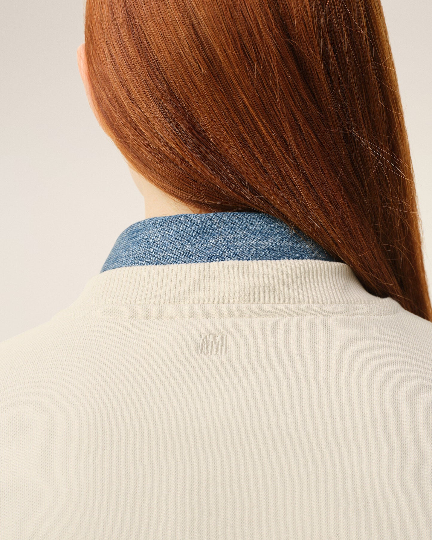 Sweatshirt Blanc Ami De Coeur en Coton