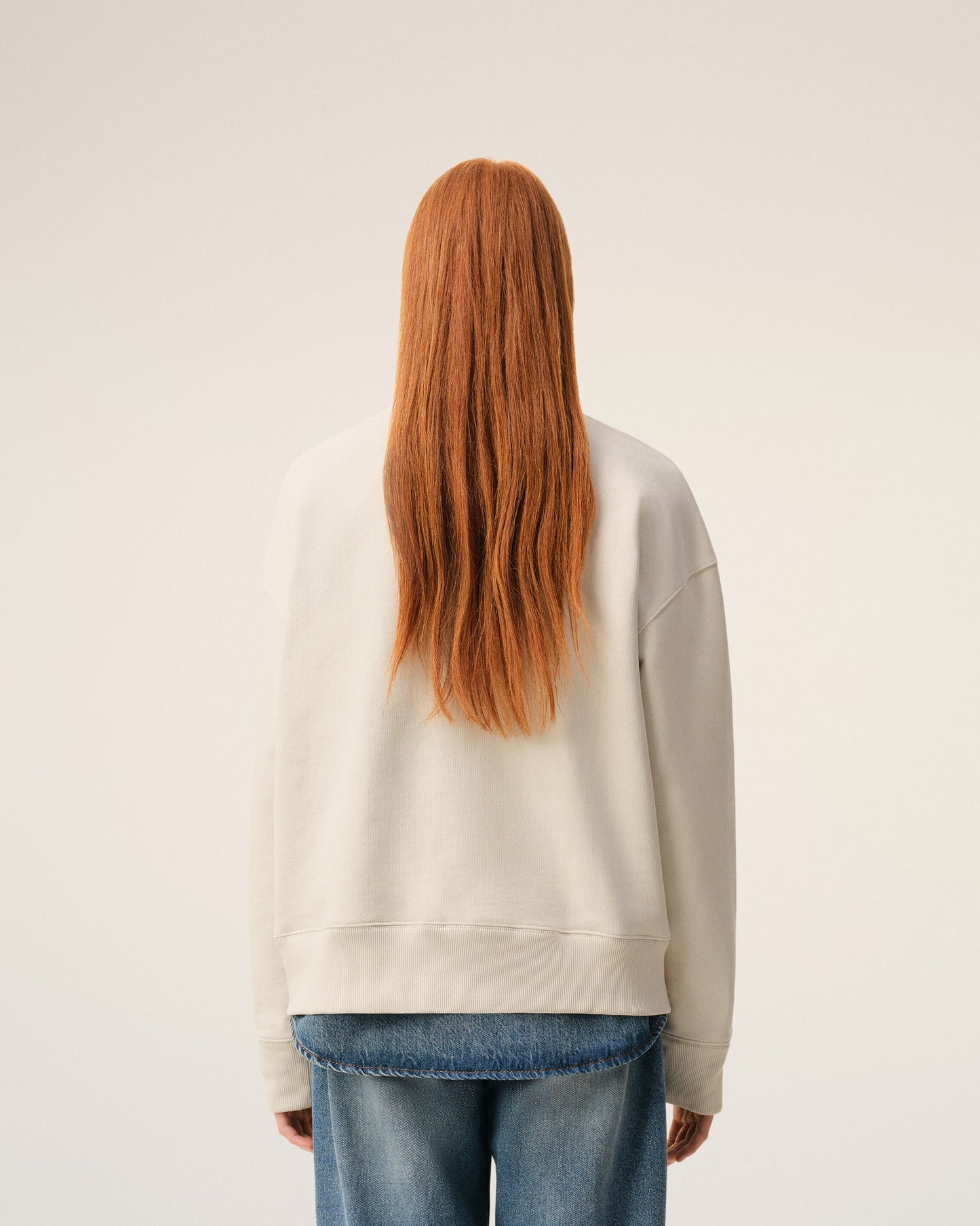 Sweatshirt Blanc Ami De Coeur en Coton