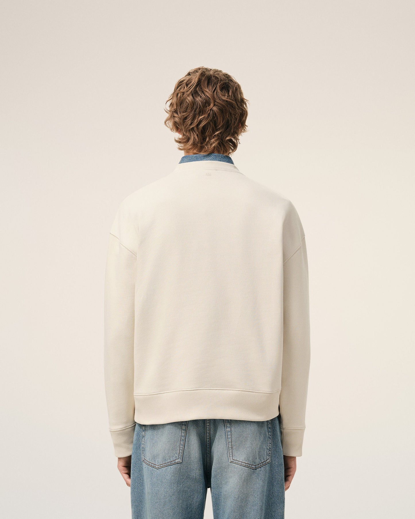 Sweatshirt Blanc Ami De Coeur en Coton